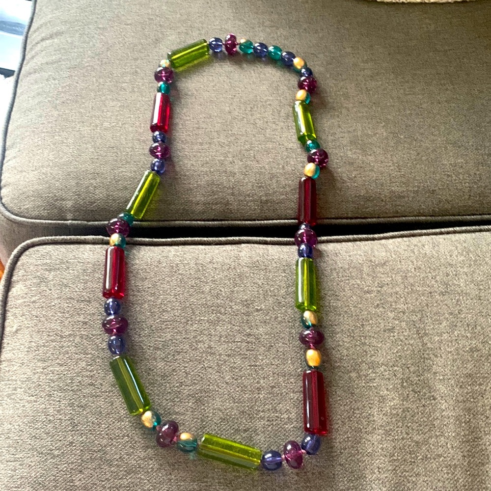 Multicolored 18’ beaded necklace